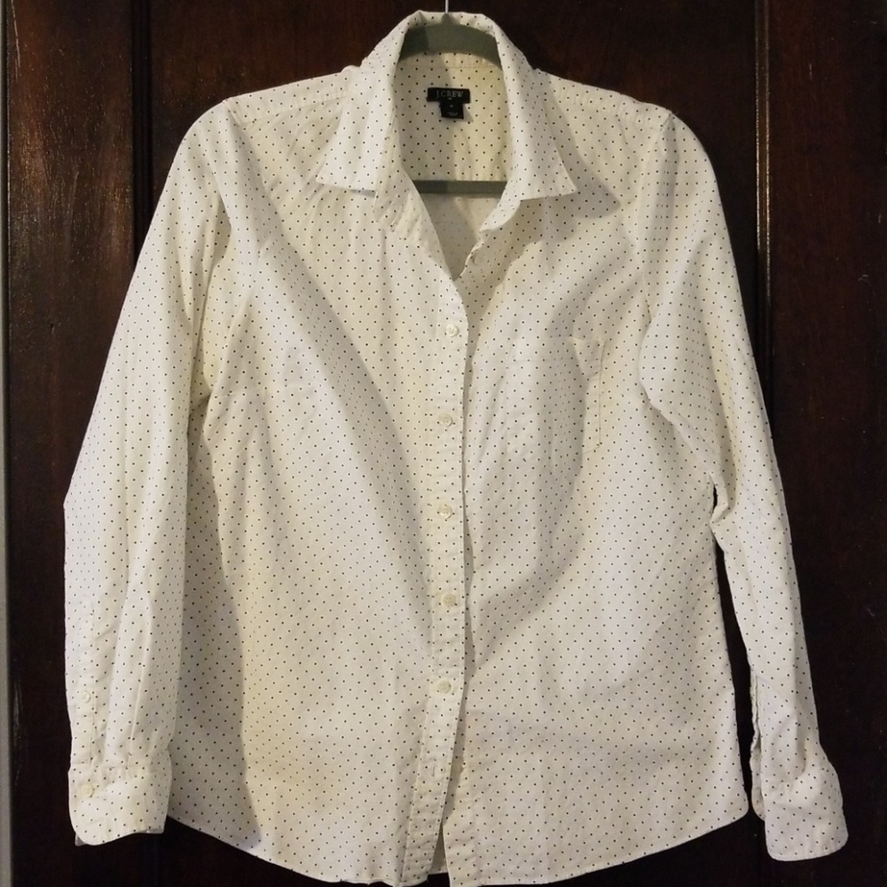 Jcrew Polka Dot Shirt